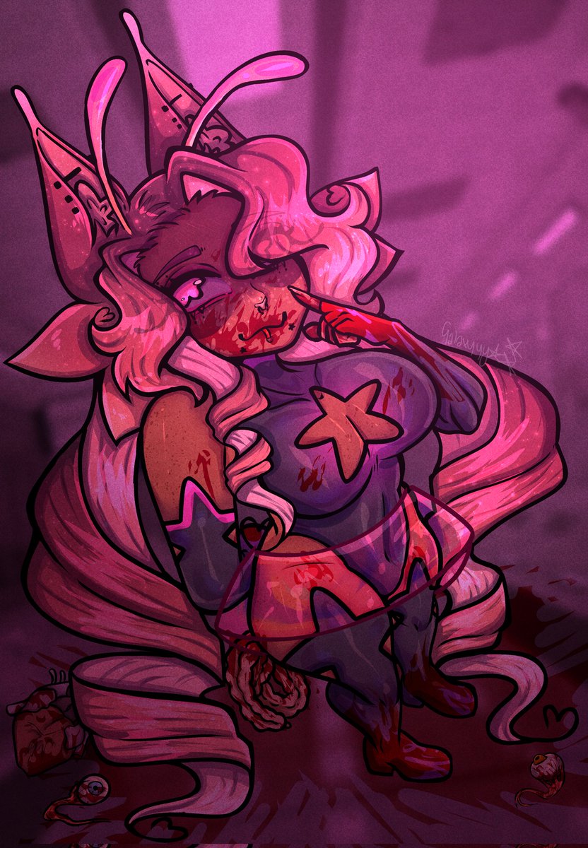 Tw:gore on the second one 
#art #DigitalArtist #digital #OC #alien