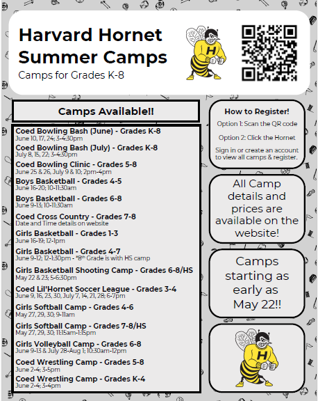 Harvard Junior High (@harvardjrhigh) on Twitter photo Hey Hornets! Looking for something fun to do over the summer? Check out these camps!!
#hjh <a href="/HarvardD50/">Harvard CUSD 50</a> #JrHornetsRising Hey Hornets! Looking for something fun to do over the summer? Check out these camps!!
#hjh <a href="/HarvardD50/">Harvard CUSD 50</a> #JrHornetsRising