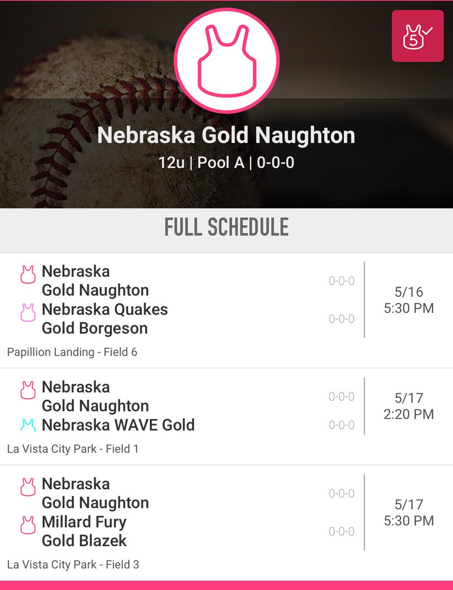 Lyla Miller (@lylamiller2030) on Twitter photo Next up and back to 12U, this Friday and Saturday, 5/16-5/17 pool play schedule:
Top Gun 2025 Nebraska Thunder Swing Into Spring Tournament
Game changer: Nebraska Gold 12U ( Summer 2025)
<a href="/OPS_WestviewSB/">Westview Wolverines Softball</a> Next up and back to 12U, this Friday and Saturday, 5/16-5/17 pool play schedule:
Top Gun 2025 Nebraska Thunder Swing Into Spring Tournament
Game changer: Nebraska Gold 12U ( Summer 2025)
<a href="/OPS_WestviewSB/">Westview Wolverines Softball</a>