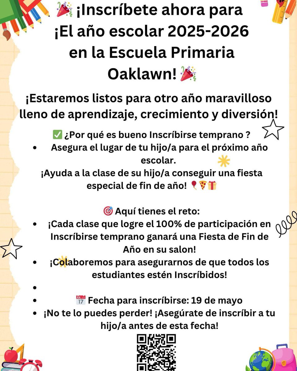 🎉 Register Now for the 2025–2026 School Year! 🎉
📚 Oaklawn Elementary School 📚

✨ Let’s get ready for another amazing year of learning, growing, and fun! <a href="/ChristinReeves/">Christin Reeves</a> <a href="/ODWyattFWISD/">Oscar Dean Wyatt</a> <a href="/nanedrab/">Nedra</a> <a href="/FortWorthISD/">Fort Worth Independent School District</a>