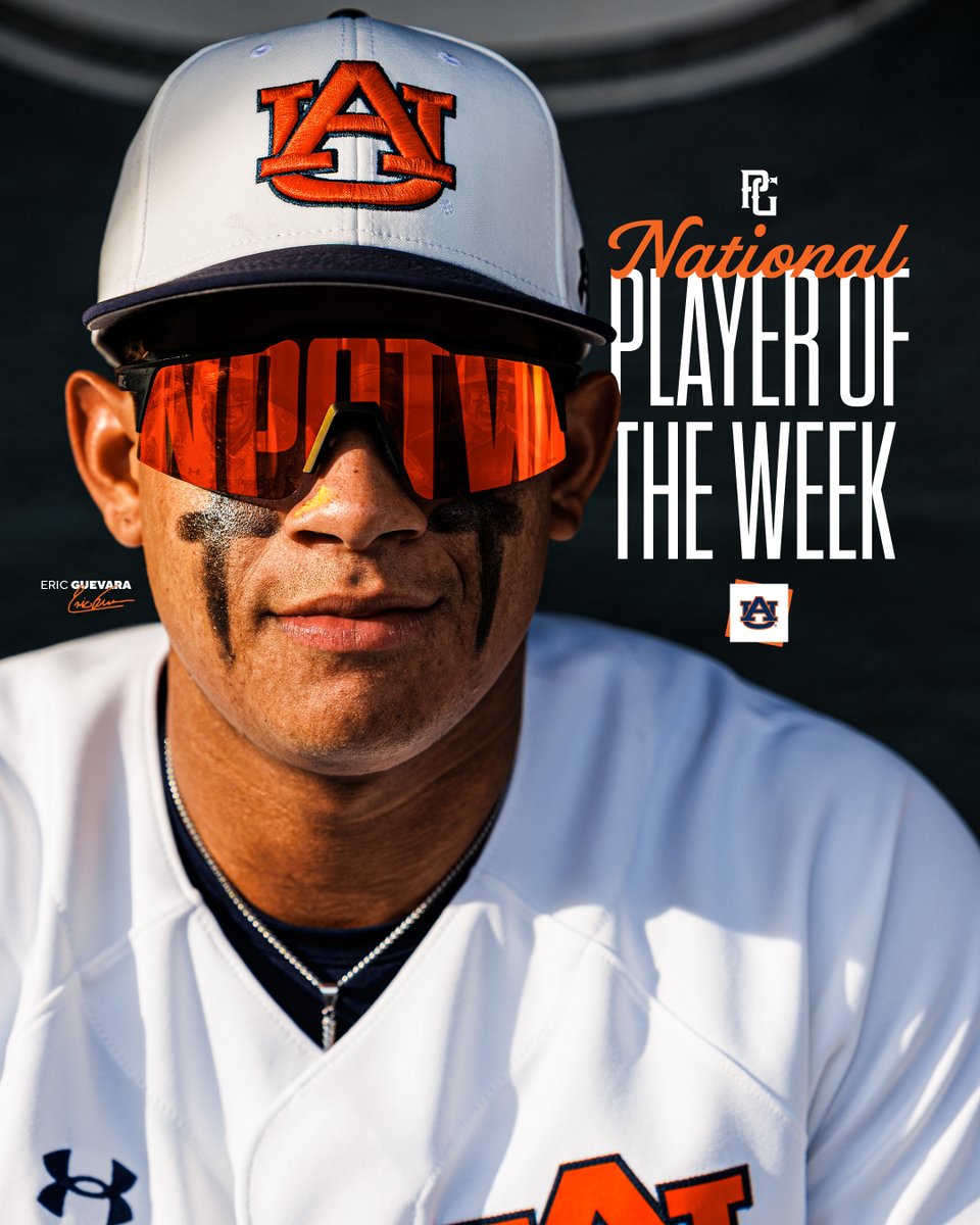 Auburn Baseball (@auburnbaseball) on Twitter photo ๐ก๐ฎ๐๐ถ๐ผ๐ป๐ฎ๐น ๐ฃ๐น๐ฎ๐๐ฒ๐ฟ ๐ผ๐ณ ๐๐ต๐ฒ ๐ช๐ฒ๐ฒ๐ธ ๐
<a href="/ericguevara04/">Eric Guevara</a> garners national honors from <a href="/PGCollegeBall/">PG College Baseball</a>.
๐ฐ ยป auburntige.rs/4meKyyn
#WarEagle ๐ก๐ฎ๐๐ถ๐ผ๐ป๐ฎ๐น ๐ฃ๐น๐ฎ๐๐ฒ๐ฟ ๐ผ๐ณ ๐๐ต๐ฒ ๐ช๐ฒ๐ฒ๐ธ ๐
<a href="/ericguevara04/">Eric Guevara</a> garners national honors from <a href="/PGCollegeBall/">PG College Baseball</a>.
๐ฐ ยป auburntige.rs/4meKyyn
#WarEagle
