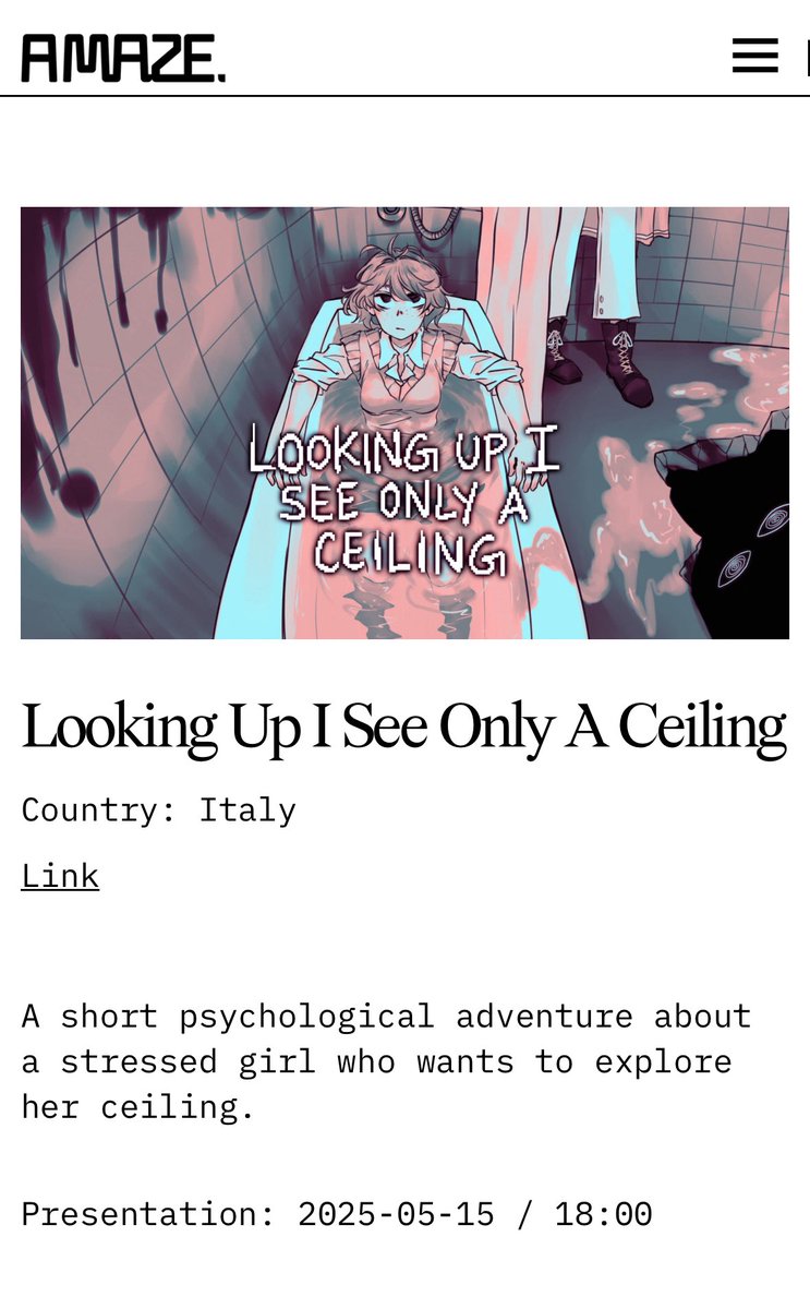 #luisoac will be showcased during the Open Screens event at the <a href="/AMazeFest/">A MAZE.</a> Berlin 2025!

We will be there on the 15th of May, from 18:00 to 20.00 CEST 🗓️🍀

2025.amaze-berlin.de/openscreens/lo…

#gamedev #indiegame #indiedev