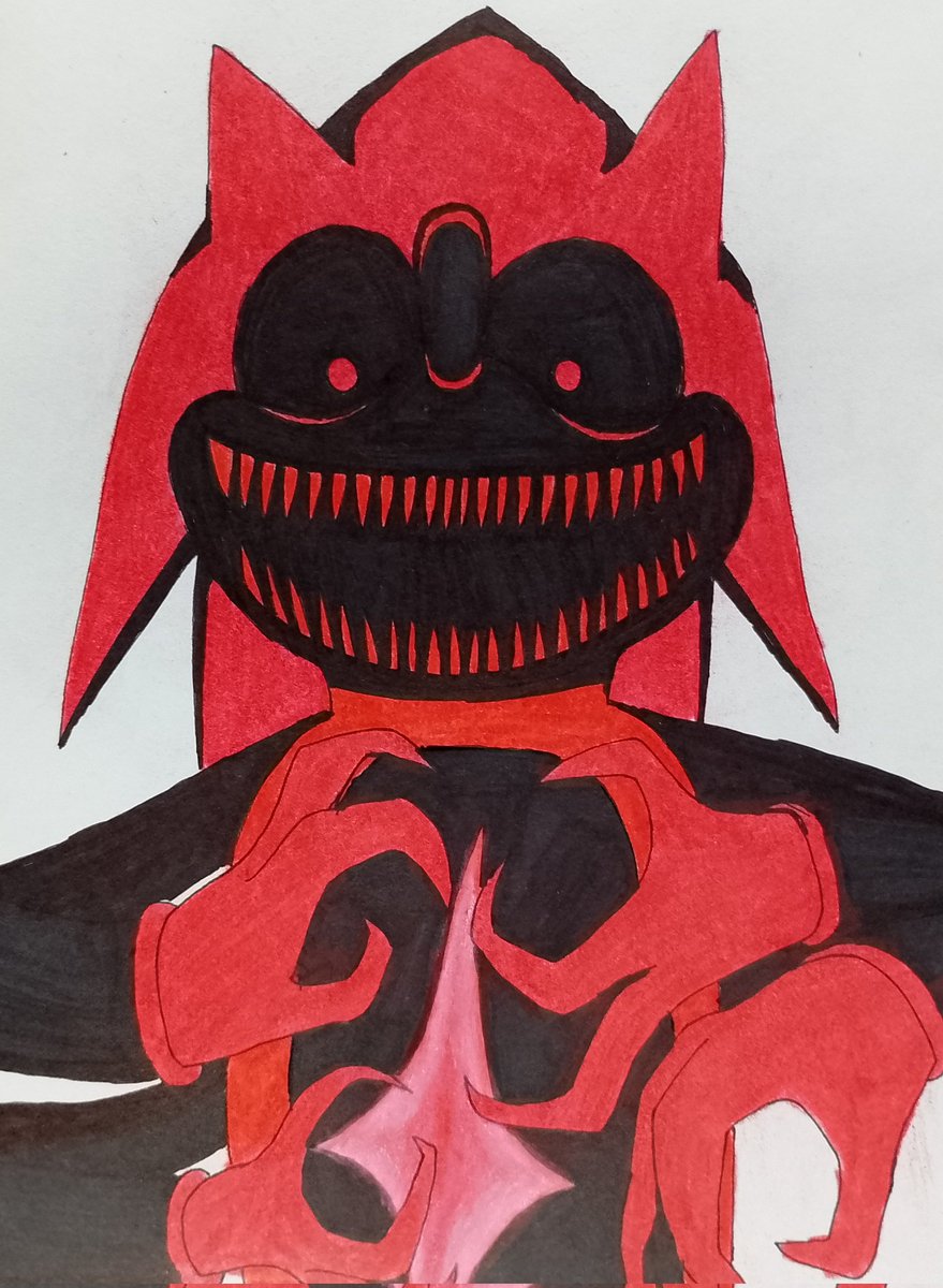 HcRalpha's tweet image. Drawing all #sonicexe Variants
9.- #fatalerrorsonic