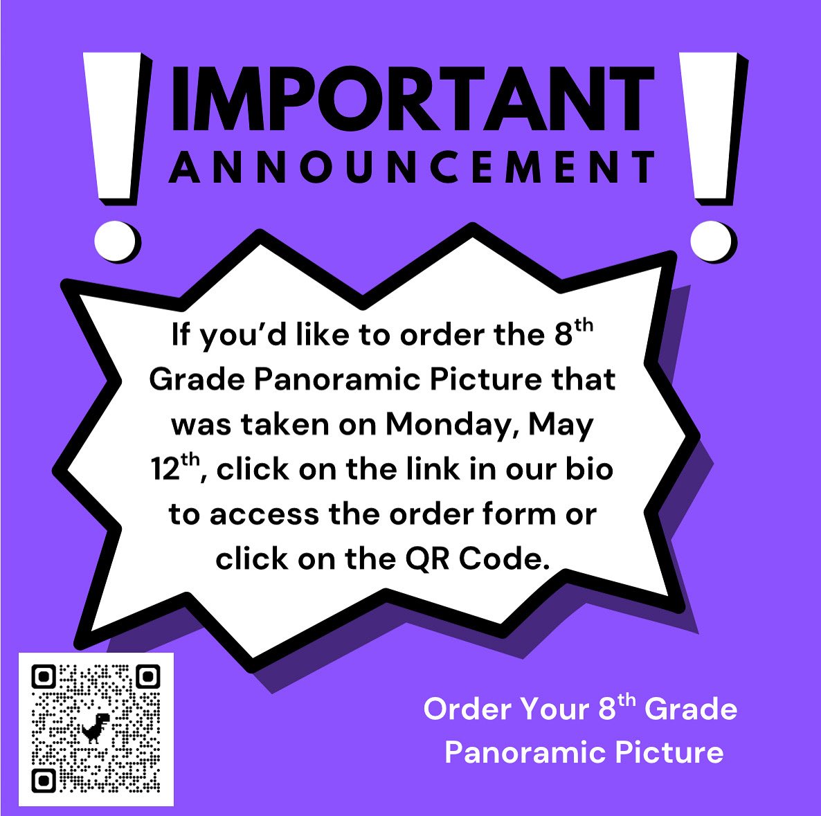 Legacy Middle School (@legacyecisd) on Twitter photo 8th Graders, be sure and order your Panoramic Picture!! Click on the link in our bio to access the order form. <a href="/ECISDtweets/">East Central ISD</a> <a href="/larson_lms/">MrLarsonLMS</a> 8th Graders, be sure and order your Panoramic Picture!! Click on the link in our bio to access the order form. <a href="/ECISDtweets/">East Central ISD</a> <a href="/larson_lms/">MrLarsonLMS</a>