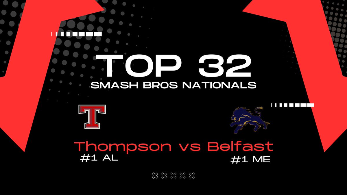 We're not done yet! As the only representative from Alabama in Smash Bros, Thompson HS plays Belfast Area HS in Maine to advance to the top 16 in the <a href="/playvs/">PlayVS</a> cup on May 21st.