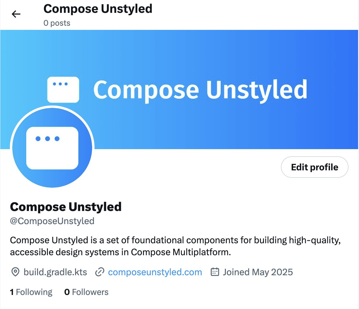 alexstyl's tweet image. Compose Unstyled is now on X (@ComposeUnstyled)
Go follow the account for specific library updates