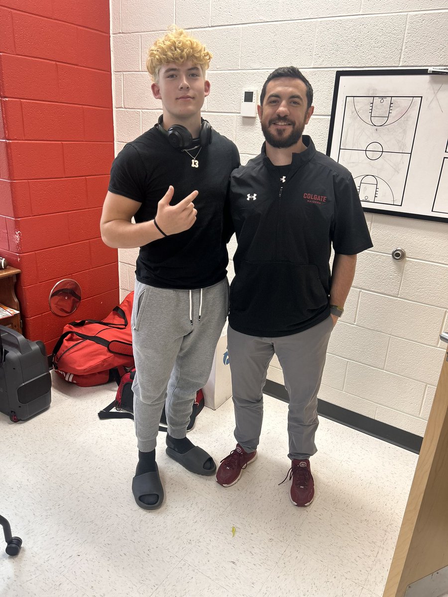 Thank you <a href="/CoachTBiscardi/">Tom Biscardi</a> for coming down to talk to me about <a href="/ColgateFB/">Colgate Football</a>
