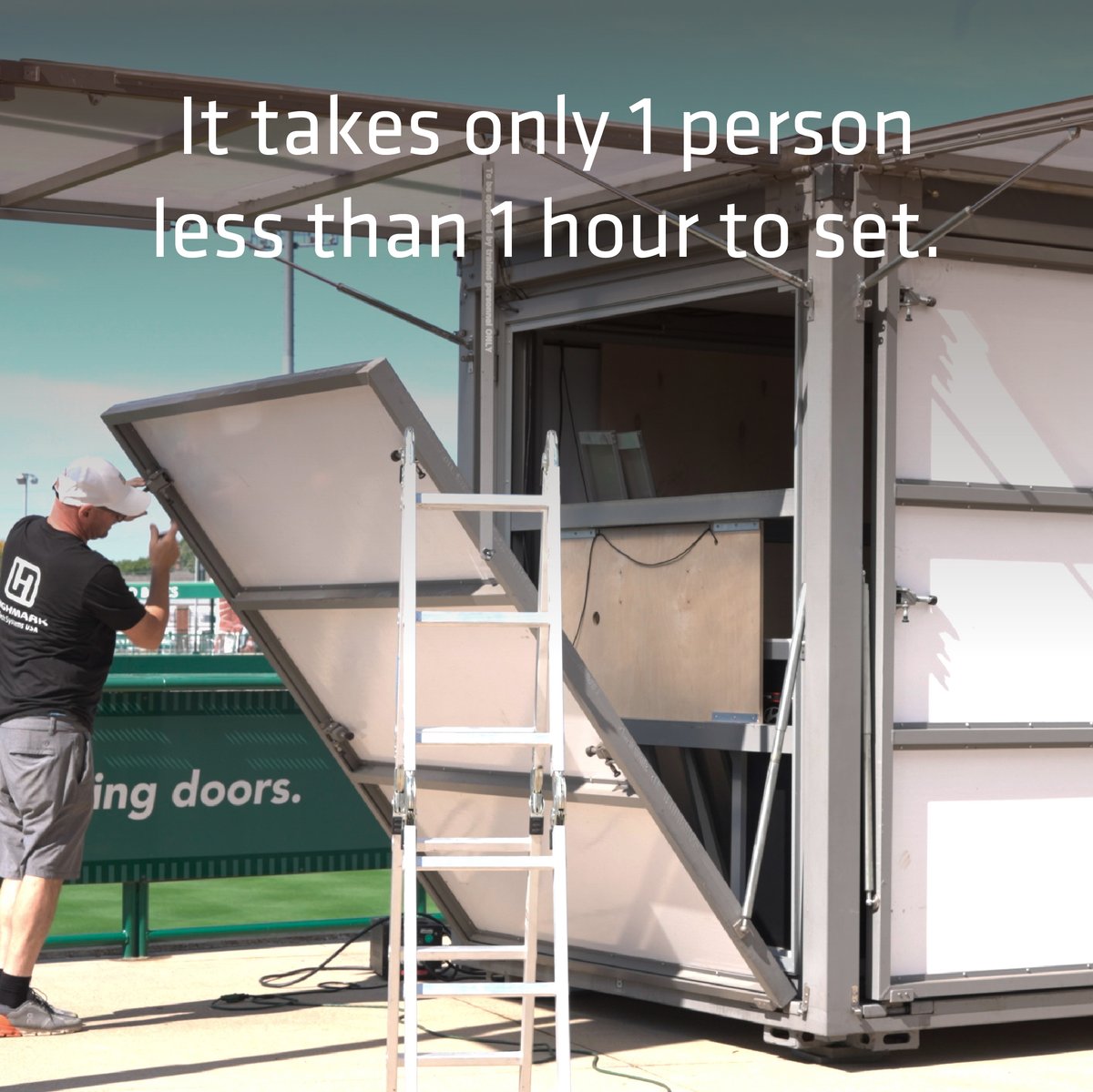 Highmark_Tech's tweet image. Modulbox is an all-time favorite for multi-location roadshows and activations with limited set-up time and manpower. #modulbox #roadshows #experientialmarketing #activations #outdoorevents