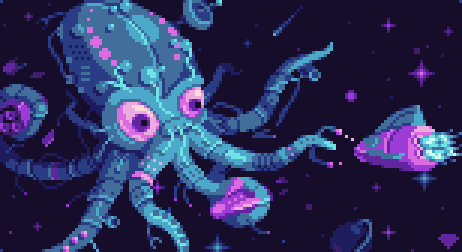 Cosmic Kraken

#pixelart