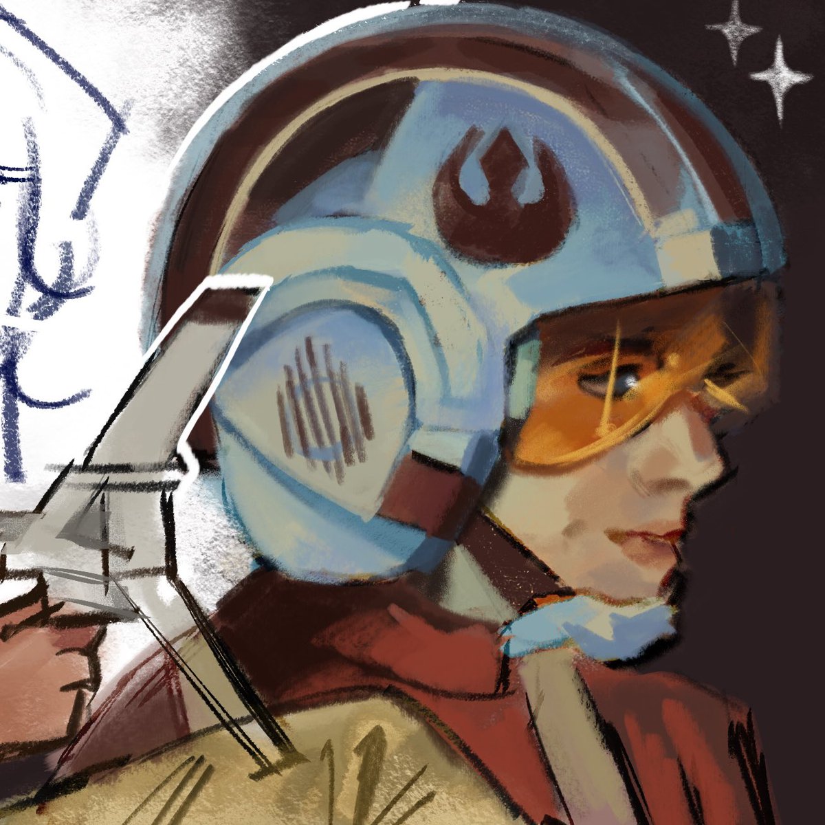 gummygoby's tweet image. tested new brushes w/ luke from #StarWars
