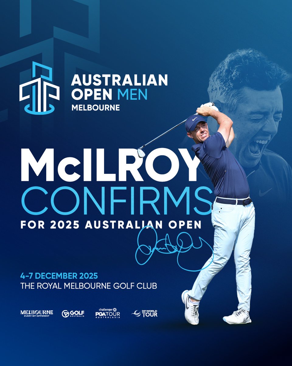 Australian Open (@ausopengolf) on Twitter photo See you in Melbourne, <a href="/McIlroyRory/">Rory McIlroy</a>! 🤩🇦🇺
#AusOpenGolf tickets available from 9am ➡️ bit.ly/3ERUc9r See you in Melbourne, <a href="/McIlroyRory/">Rory McIlroy</a>! 🤩🇦🇺
#AusOpenGolf tickets available from 9am ➡️ bit.ly/3ERUc9r