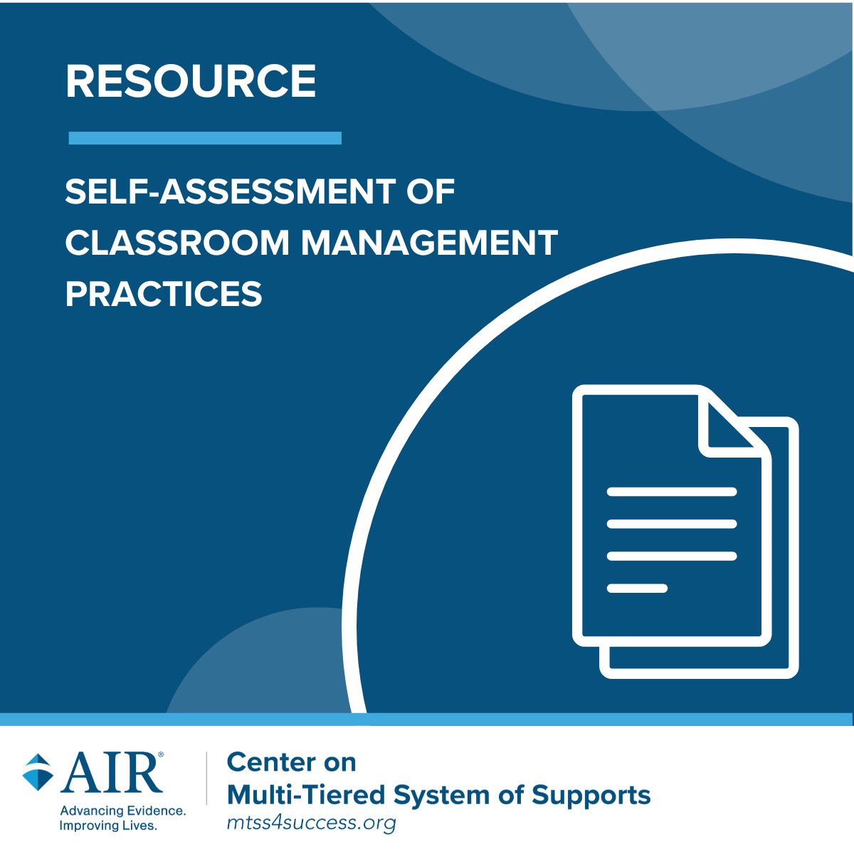 MTSScenter's tweet image. There are six effective classroom management practices that can create a positive classroom environment. Educators can use this self-assessment tool to gauge their use of those effective practices: mtss4success.org/resource/self-…