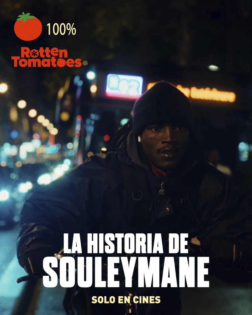 Flamingo Films (@flamingo_films) on Twitter photo Miércoles, día del espectador, y 'La historia de Souleymane' sigue con 100% en <a href="/RottenTomatoes/">Rotten Tomatoes</a> Miércoles, día del espectador, y 'La historia de Souleymane' sigue con 100% en <a href="/RottenTomatoes/">Rotten Tomatoes</a>