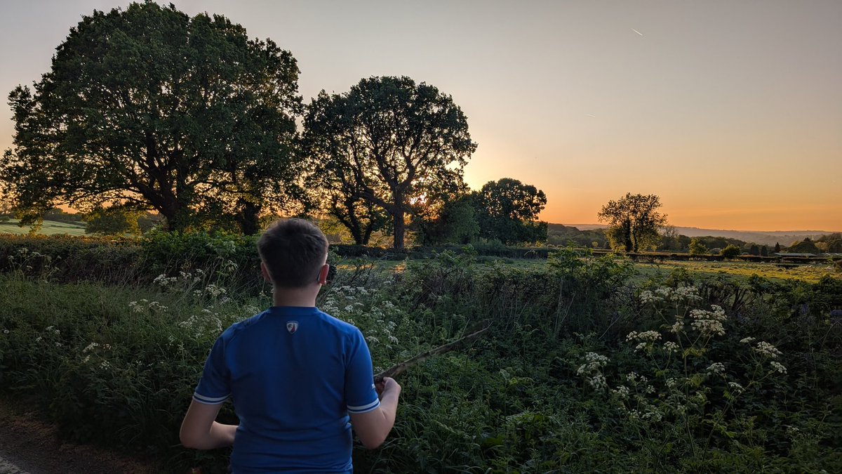 Glorious evening walk with the boy getting the badge in 🤣
Time to clear the head and get over the disappointment of not getting tickets, reflecting on how lucky we've been to get to the away games we have this season. Some stinging losses and amazing wins ATAW 💙🤍