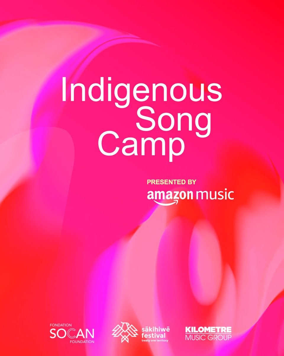 Deadline Extended! You now have until May 19, 2025 to apply for the Indigenous Song Camp, presented by Amazon Music.

This immersive camp brings together Indigenous and non-Indigenous music creators for a week of collaboration, connection, and creativity in Toronto.