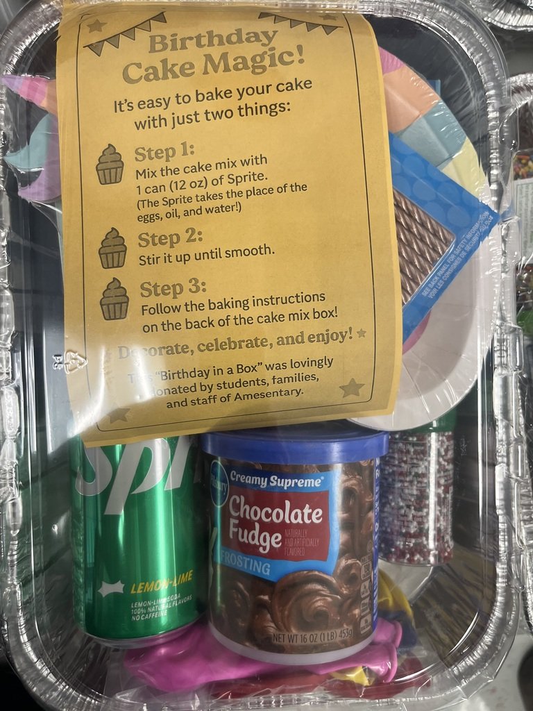 The Market at Amesville is open from 4-6pm this evening.  They have a fresh order of produce, and we have added the “Birthday Boxes” filled with the items collected during Kindness Week.