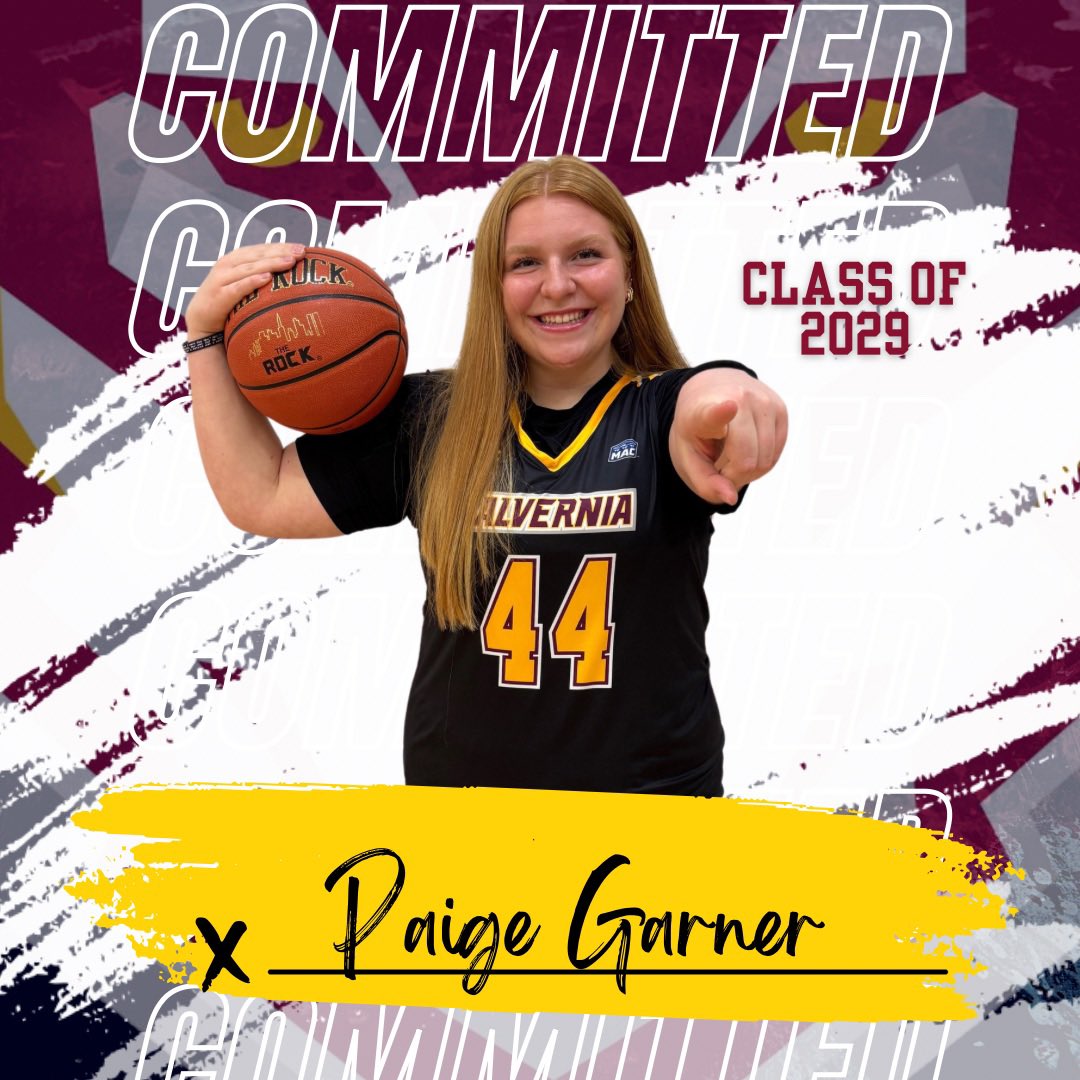 Alvernia University Women’s Basketball would like to welcome Paige Garner to our Class of 2029. Paige is a Forward from York Suburban High School in York, Pa. We are so excited to have you become a member of our Golden Wolves Family!! #auwbb #goldenwolves #earsup