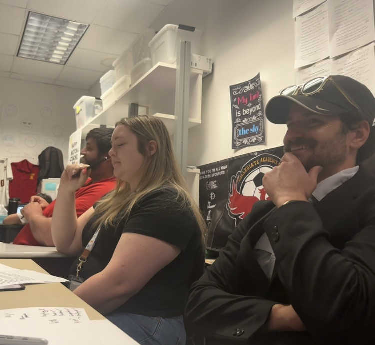 GCCA_PHX's tweet photo. Our very own Coach Indelicato (aka Mr. Wonderful) turned his classroom into Shark Tank 🦈  Students created companies and pitched their ideas to "the Sharks," while they confidently defended their business plans! Way to invest in your students' learning, Coach! #PhoenixOn https://t.co/3vHvQPqY8G