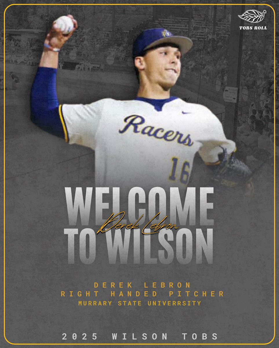 Wilson Tobs (@wilsontobs) on Twitter photo 3 PITCHERS JOINING THE STAFF IN WILSON
<a href="/zacmartinnn7/">zac martin</a> - Campbell University
<a href="/BrianYadlon/">Brian Yadlon</a> - Fairleigh Dickinson University
<a href="/DerekLebron/">Derek Lebron</a> - Murray State University 3 PITCHERS JOINING THE STAFF IN WILSON
<a href="/zacmartinnn7/">zac martin</a> - Campbell University
<a href="/BrianYadlon/">Brian Yadlon</a> - Fairleigh Dickinson University
<a href="/DerekLebron/">Derek Lebron</a> - Murray State University