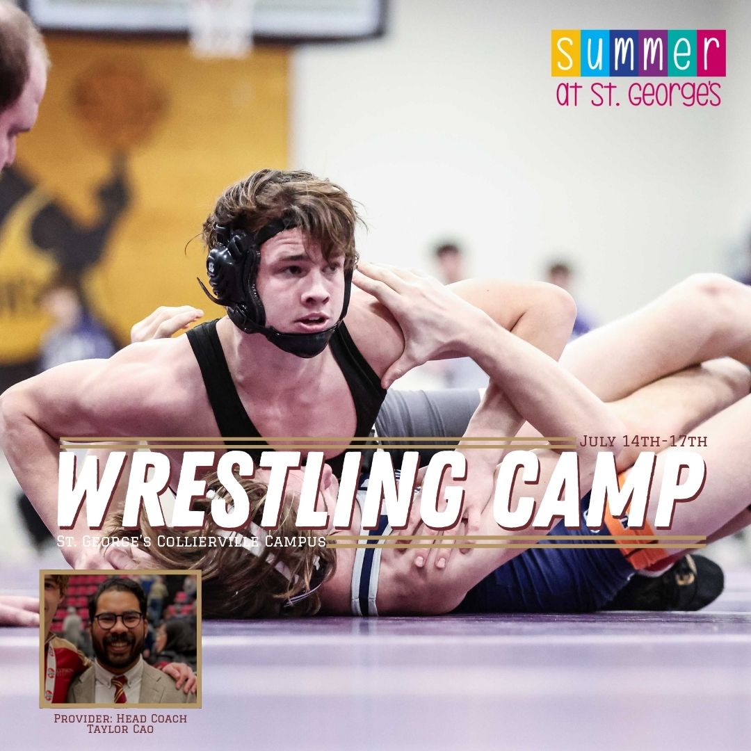 Led by Coach Taylor Cao, this camp is the perfect intro to the sport of wrestling!

Dates: July 14th – 17th (Monday – Thursday)
Time: 9 AM – 12 PM
Location: St. George’s Collierville Campus
Grades: 1st – 5th
Price: $200

#GoGryphons