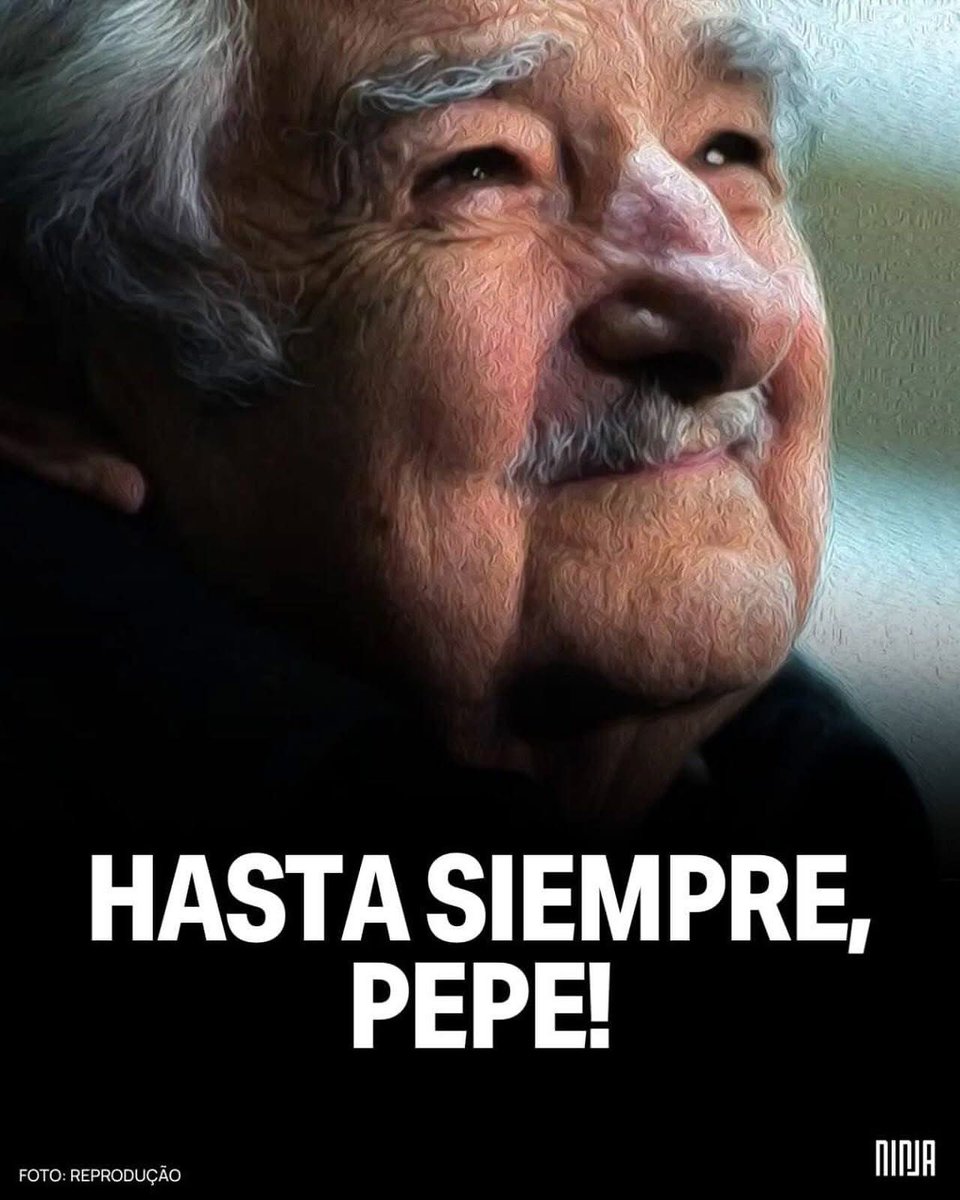 Companheiro Pepe Mujica, eternamente PRESENTE! ❤️🚩✊🏼

#PepeMujica