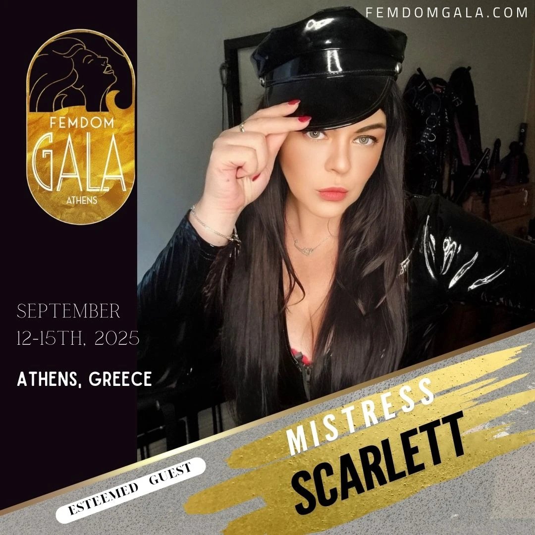 FemDom Gala (@femdomgala) on Twitter photo FemDom Gala 2025 just got even more extraordinary!
<a href="/dublindomme/">Irish Mistress Scarlett~Dublin Domme</a> is joining the lineup, bringing her unmatched energy and elegance to Athens. Who else is excited to connect with this incredible community?
Sept 12-15, 2025
femdomgala.com
#MistressEmpowerment #FemDomGala FemDom Gala 2025 just got even more extraordinary!
<a href="/dublindomme/">Irish Mistress Scarlett~Dublin Domme</a> is joining the lineup, bringing her unmatched energy and elegance to Athens. Who else is excited to connect with this incredible community?
Sept 12-15, 2025
femdomgala.com
#MistressEmpowerment #FemDomGala