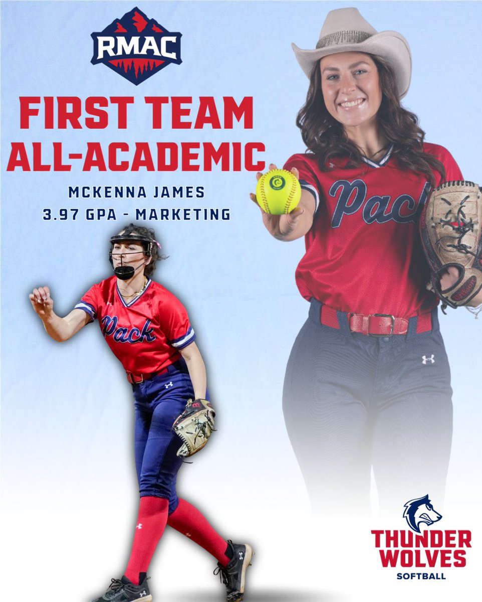 CSU-Pueblo Softball (@csupsoftball) on Twitter photo π¨ A beast on the diamond and in the classroomπ
Congrats to <a href="/CSUPsoftball/">CSU-Pueblo Softball</a> junior McKenna James on being selected <a href="/RMAC_SPORTS/">RMAC Sports</a> First Team All-Academic
James leads ten others named to Honor Roll πͺ
βοΈbit.ly/4dcXaBW
#DevelopingChampions #ThePackWay π¨ A beast on the diamond and in the classroomπ
Congrats to <a href="/CSUPsoftball/">CSU-Pueblo Softball</a> junior McKenna James on being selected <a href="/RMAC_SPORTS/">RMAC Sports</a> First Team All-Academic
James leads ten others named to Honor Roll πͺ
βοΈbit.ly/4dcXaBW
#DevelopingChampions #ThePackWay