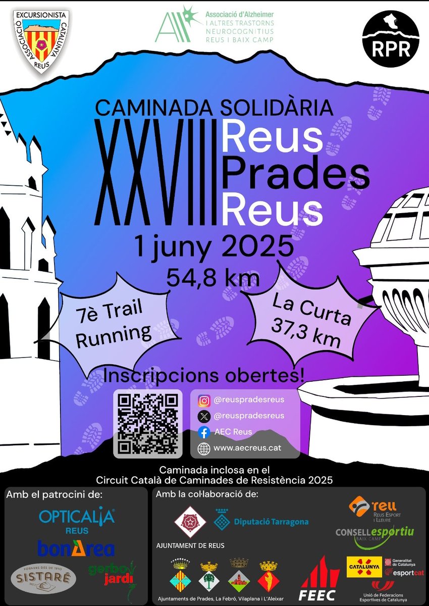 ReusPradesReus's tweet image. Límit 800 dorsals
Queden 186 dorsals disponibles.
Espavileu o us quedeu fora!!😱🥳
#ReusPradesReus #CCCR25 #AECReus