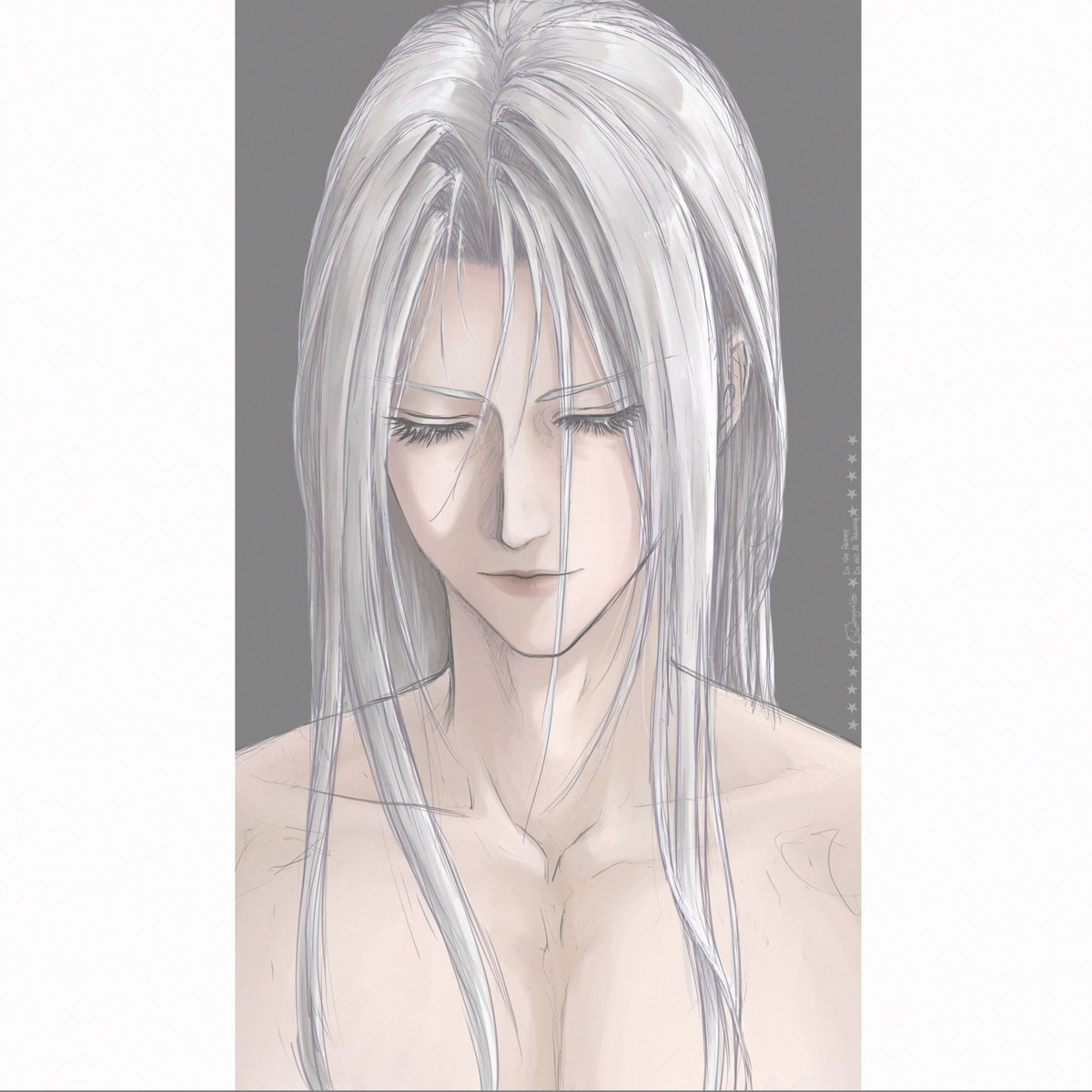 SenyaVK's tweet photo. 願你再睜開雙眼時，世界能變得更溫柔

#Sephiroth #セフィロス https://t.co/ZTQ5Gz5Uov