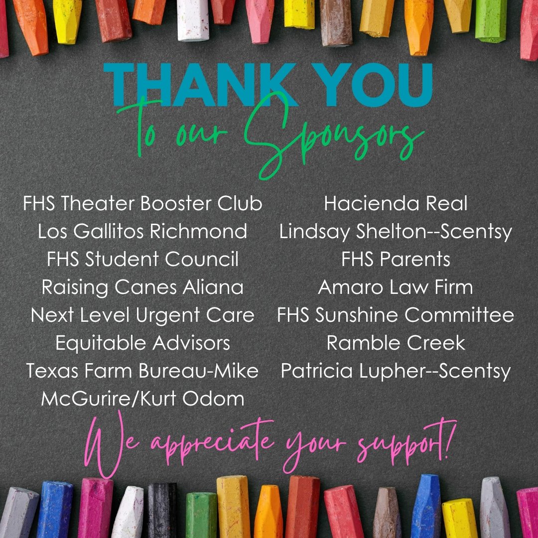FosterHSNews's tweet image. Teacher Appreciation Week was a success because of these Sponsors! Thank you so much for your support!