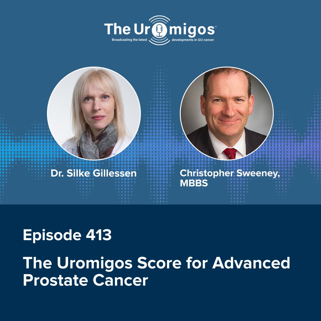 Uromigos (@uromigos) on Twitter photo 🚨 New episode alert! <a href="/Silke_Gillessen/">silke gillessen</a> and <a href="/ChrisSweens1/">Christopher Sweeney, MBBS</a> join us to discuss our latest 'Uromigos Score' in which experts score the value of treatments for advanced prostate cancer. Expect some interesting themes and insights.
🎙️ GU Oncology Now: buff.ly/GzQAw1J
🍎 🚨 New episode alert! <a href="/Silke_Gillessen/">silke gillessen</a> and <a href="/ChrisSweens1/">Christopher Sweeney, MBBS</a> join us to discuss our latest 'Uromigos Score' in which experts score the value of treatments for advanced prostate cancer. Expect some interesting themes and insights.
🎙️ GU Oncology Now: buff.ly/GzQAw1J
🍎