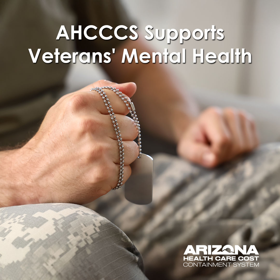 This #MentalHealthAwarenessMonth &amp; every day, AHCCCS supports Arizona service members, veterans &amp; families with tailored resources. 💙

Learn more: azahcccs.gov/AHCCCS/Healthc… 

#MentalHealthAwarenessMonth #VeteransSupport #AHCCCSCares #MentalHealthMatters