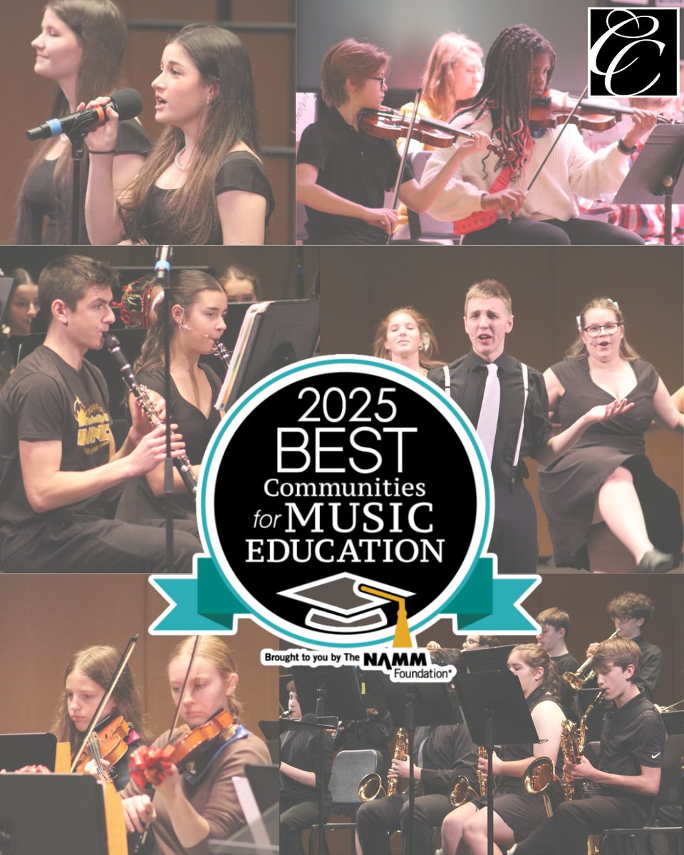 CCCSD has been named as a Best Community for Music Education for the 10th year! The district was recognized with the designation for its outstanding commitment to music education. Congrats, and thank you to our school community for supporting the program!

ow.ly/HUoS50VR8wf
