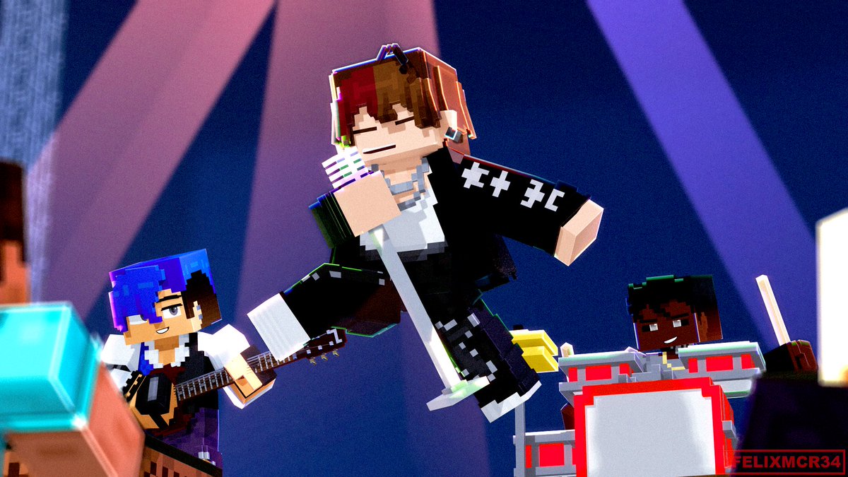 “Rock N’ Roll!”

Felix has arrived with his new rockstar look , and he’s ready to rock your world!~ 😍🎸⭐️

A huge credit to <a href="/ChaosDiamond21/">Jemstone</a> for making the skin

⭐️
<a href="/AlecHostMC/">🔞AlecHost🔞</a> 

#Minecraft