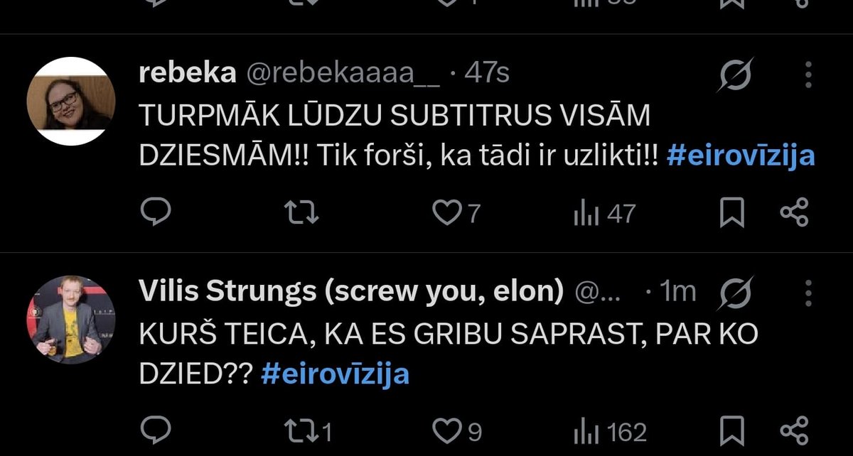 es un boyfriend ir divi dažādi cilvēki #eirovīzija