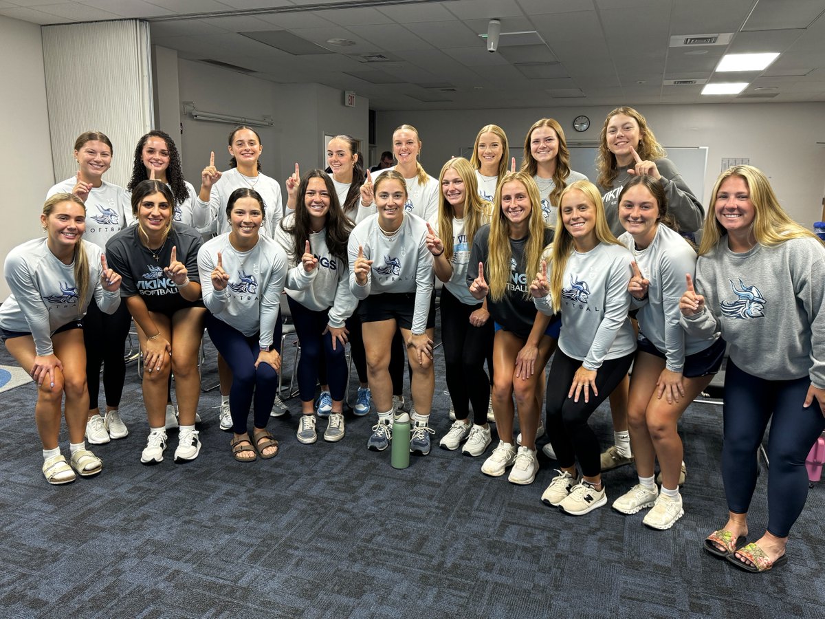 Back-to-back on our mind. Today, @sjrstatesoftball gathered for a seed viewing party where the team was named the #1 seed heading into the @njcaa DII Softball World Series. Let's bring it home again, Lady Vikings! #WorldSeriesBound 

#SJRState #Softball #LetsGoVikings