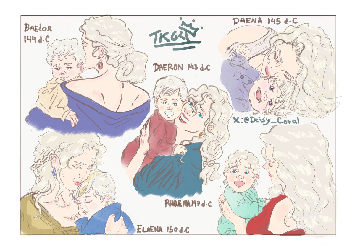 Deisy_Coral's tweet photo. Mommy and her baby dragons
#MothersDay
#daenaeravelaryon
#Queen #Daenaera
#Velaryon #Targaryen
#DaeronI #BaelorI
#Daena #Rhaena #Elaena
#GameofThrones
#HouseOfTheDragon
#ASOIAF
#GOT #HOTD
#FireAndBlood
#FuegoySangre https://t.co/ZyrUb6uO97