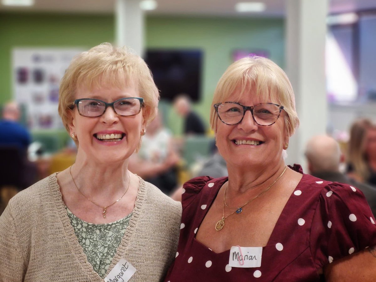 Margaret (SDWG) and Marion <a href="/NDCAN_Scotland/">NDCAN</a> attended this evenings Peer Support evening for under 65's at our Glasgow Brain Health Centre. 
Sharing their stories &amp;insights of lived experience with a common theme of the invaluable support they received from <a href="/alzscot/">Alzheimer Scotland</a>