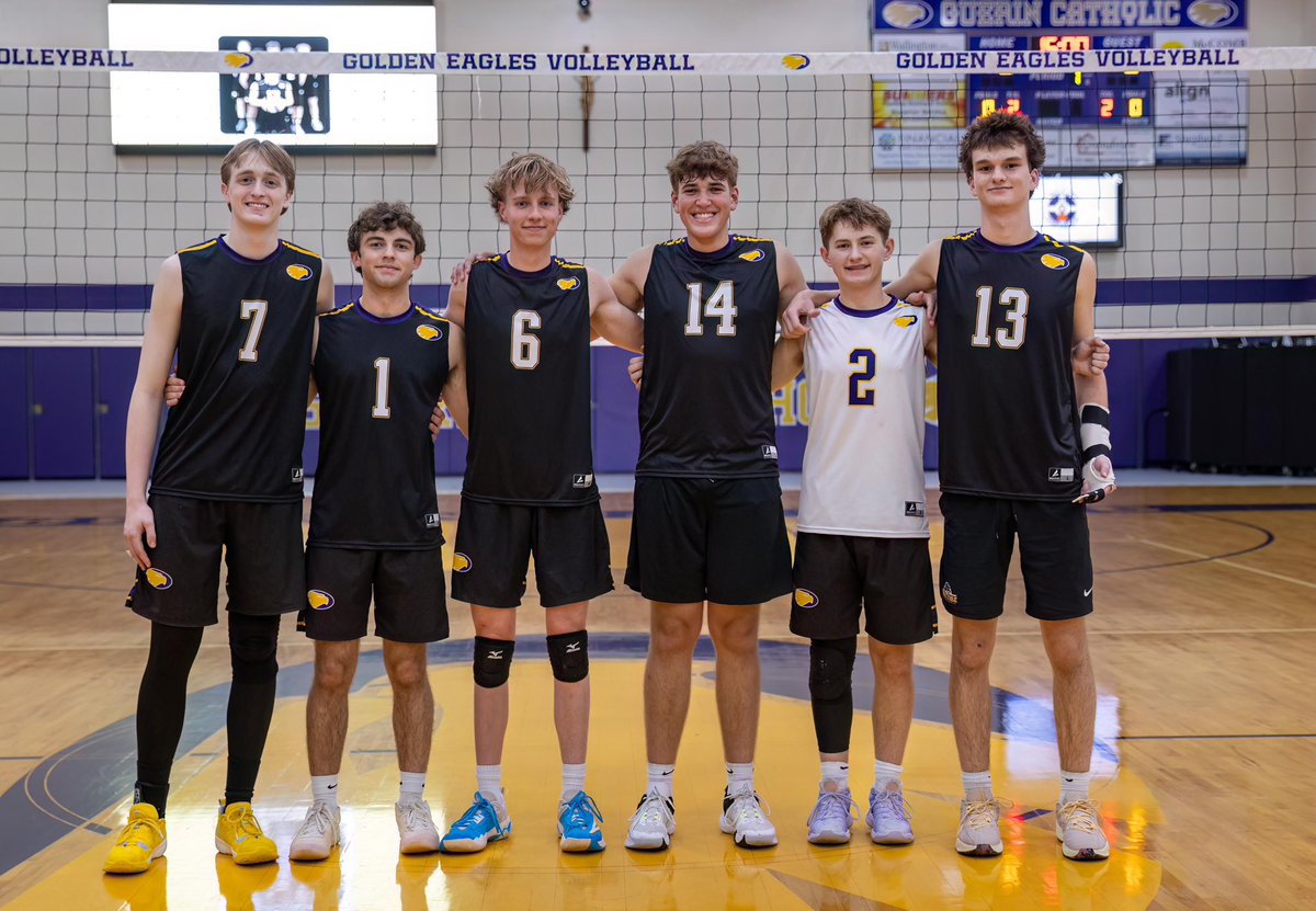 We want to thank Mr. Panasuk <a href="/GCHSTheMax/">GCHS Media</a> for these pictures capturing our amazing Senior Night last week!  Congratulations again to AJ, Cam, Gus, Santi, Vann and Joey and their families!  Let’s make one more memory Thursday night at Sectionals!  Go Eagles! 💪🏻 <a href="/GCHS_Athletics/">Guerin Catholic Athletics</a>