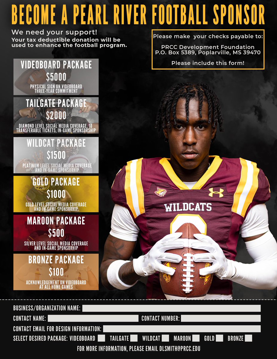 The season will be here before we know it! Don’t miss out on an opportunity to promote your business to the Wildcat faithful and surrounding communities! Check out the link and flyer below!

#RRR🐾 | #DTA 

prccathletics.com/sports/fball/g…