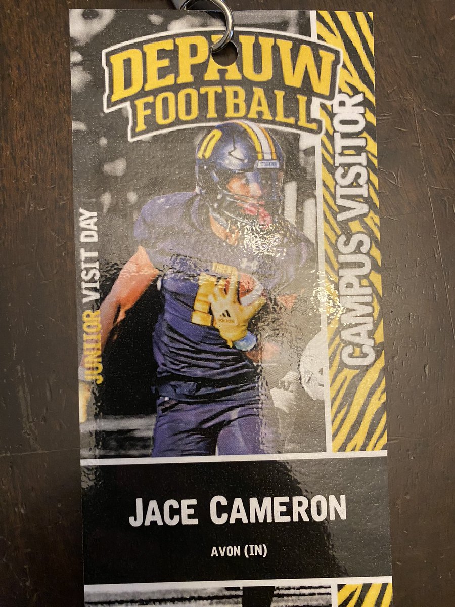 @JaceCameron 2026 Dual Threat QB (@jacecamlefty11) on Twitter photo Thanks for having me on campus for JR Day <a href="/DePauwTigersFB/">DePauw Football</a> Thx to <a href="/CoachRutledge76/">Coach Rutledge</a> <a href="/MasonEspinosa1/">Mason Espinosa</a> <a href="/qbdietz/">Brett Dietz</a> <a href="/AvonFBOrioles/">Avon Football</a> <a href="/OrioleAthletics/">Avon OrioleAthletics</a>
<a href="/RobGibsonHC/">Rob Gibson</a> <a href="/AvonQBClub/">Avon QB Club</a> <a href="/CoachCam_CamQBs/">Grant Cameron CamQBs</a> <a href="/QBHitList/">QBHitList.com</a> <a href="/IndianaPreps/">Indiana Preps</a> <a href="/IndyStarSports/">IndyStarSports</a> <a href="/PrepRedzoneIN/">Prep Redzone Indiana</a> <a href="/FFBallAllDay/">Sam Erman</a> <a href="/quarterbackmag/">Quarterback Magazine</a> Thanks for having me on campus for JR Day <a href="/DePauwTigersFB/">DePauw Football</a> Thx to <a href="/CoachRutledge76/">Coach Rutledge</a> <a href="/MasonEspinosa1/">Mason Espinosa</a> <a href="/qbdietz/">Brett Dietz</a> <a href="/AvonFBOrioles/">Avon Football</a> <a href="/OrioleAthletics/">Avon OrioleAthletics</a>
<a href="/RobGibsonHC/">Rob Gibson</a> <a href="/AvonQBClub/">Avon QB Club</a> <a href="/CoachCam_CamQBs/">Grant Cameron CamQBs</a> <a href="/QBHitList/">QBHitList.com</a> <a href="/IndianaPreps/">Indiana Preps</a> <a href="/IndyStarSports/">IndyStarSports</a> <a href="/PrepRedzoneIN/">Prep Redzone Indiana</a> <a href="/FFBallAllDay/">Sam Erman</a> <a href="/quarterbackmag/">Quarterback Magazine</a>