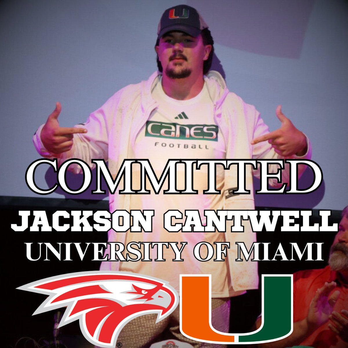 Nixa Athletics (@nixaathletics) on Twitter photo 5️⃣⭐️ <a href="/NixaFootball/">nixafootball</a>'s OT Jackson Cantwell has committed to <a href="/MiamiHurricanes/">Miami Hurricanes</a>! #GoCanes
👏 Congratulations, Jackson! Nixa is so proud of you! 🦅 5️⃣⭐️ <a href="/NixaFootball/">nixafootball</a>'s OT Jackson Cantwell has committed to <a href="/MiamiHurricanes/">Miami Hurricanes</a>! #GoCanes
👏 Congratulations, Jackson! Nixa is so proud of you! 🦅