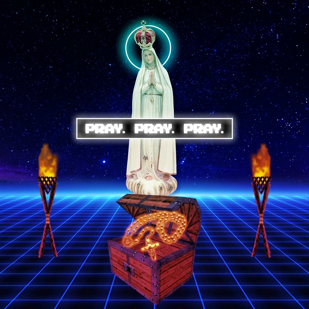 saeculumsaeculi's tweet photo. 🌸🌹🌸 𝕆𝕦𝕣 𝕃𝕒𝕕𝕪 𝕠𝕗 𝔽𝕒𝕥𝕚𝕞𝕒 🌸🌹🌸

#tradwave #catholicwave #vaporwave #synthwave https://t.co/9iE3Z4SGun
