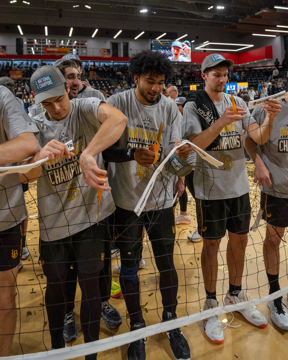 Sports Imports (@sportsimportsvb) on Twitter photo The greatest tradition in sports. 🙌
Scenes from the net-cutting ceremony as <a href="/LBSUMVB/">Long Beach State Men’s VB</a> celebrates their 2025 Men’s Volleyball National Championship! #ISpySI👀 The greatest tradition in sports. 🙌
Scenes from the net-cutting ceremony as <a href="/LBSUMVB/">Long Beach State Men’s VB</a> celebrates their 2025 Men’s Volleyball National Championship! #ISpySI👀