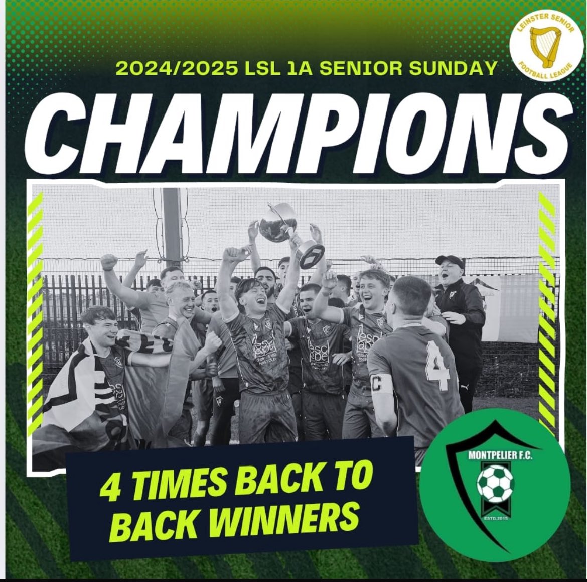 Montpelier FC (@mpfc20) on Twitter photo Result: <a href="/LSLLeague/">Leinster Senior League</a> Senior 1A
6-2 an on the night and we are back to back to back to back CHAMPIONS 🏆🏆🏆🏆🏆🏆🏆🏆🏆🏆🏆 Result: <a href="/LSLLeague/">Leinster Senior League</a> Senior 1A
6-2 an on the night and we are back to back to back to back CHAMPIONS 🏆🏆🏆🏆🏆🏆🏆🏆🏆🏆🏆