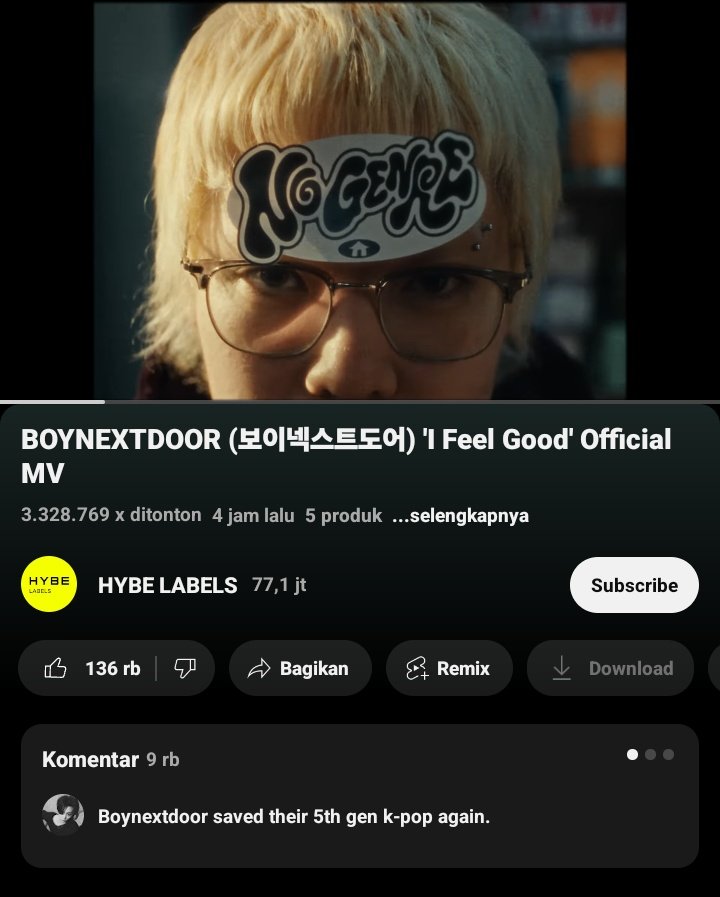 sunflories's tweet image. ⚡️I FEEL GOOD MV STREAMING PARTY⚡️

⛓️DON'T BREAK THE CHAIN⛓️

Tags: @jaewaupe @rreireu @findihan @004psh @handxongmin 

🔗 youtu.be/ic31SJ4uK4Y

I FEEL GOOD MV OUT NOW
#장르상관없이_보넥도
BOYNEXTDOOR NO GENRE COMEBACK 
#IFeelGenreless_ItsBND