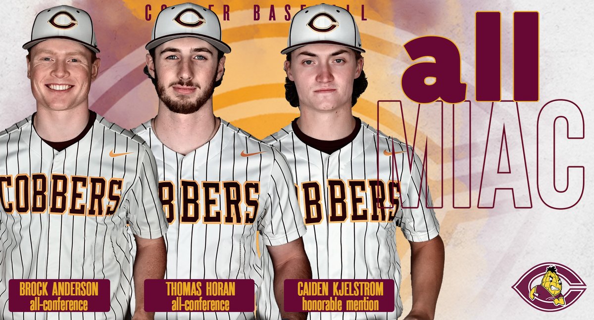 𝗠𝗜𝗔𝗖 𝗛𝗢𝗡𝗢𝗥𝗦!
Thomas Horan (Moorhead, Minn.) &amp; Brock Anderson (Eden Prairie, Minn.) were named to the MIAC All-Conference Team &amp; Caiden Kjelstrom (Aitkin, Minn.) received All-Conference Honorable Mention honors.   

𝗗𝗘𝗧𝗔𝗜𝗟𝗦: tinyurl.com/5n6rvnu3