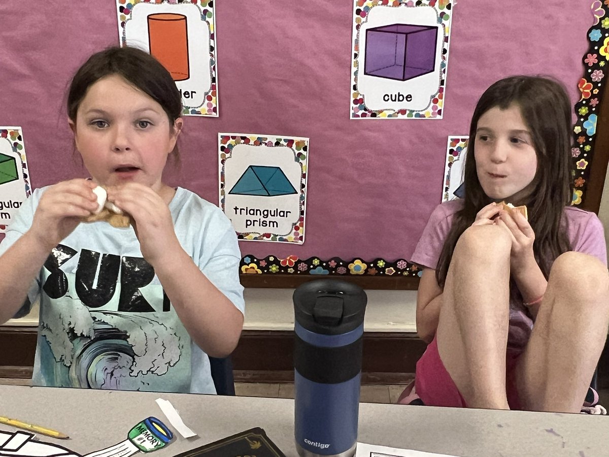 Today was camping day.   We flashlight read, ate s’mores, and completed papers involving camping.