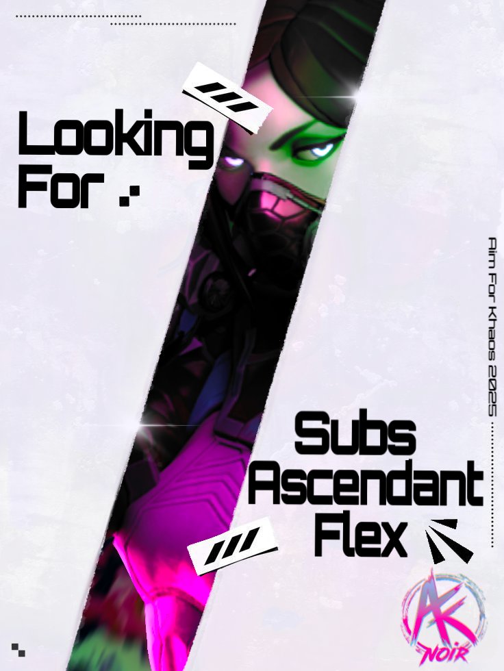 AFK Noir is expanding – and we want YOU 💜
We’re scouting Substitutes to power up our squad.  

Tired of sitting out? Step in when it counts.
You'll be our go-to in emergencies and may also have the opportunity to step in during official games.

📩DM here or Discord: itsduet