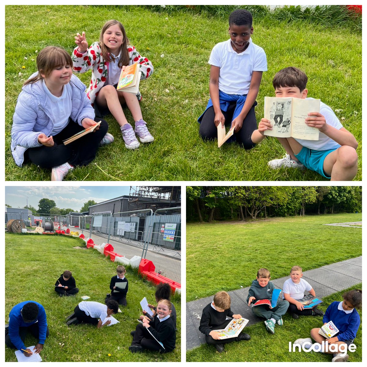 P3B have been learning about addition with exchange! We were using the manipulatives to really understand this new concept. ➕🧮 We took our Book Talk outside in the warm weather and loved this! 📚